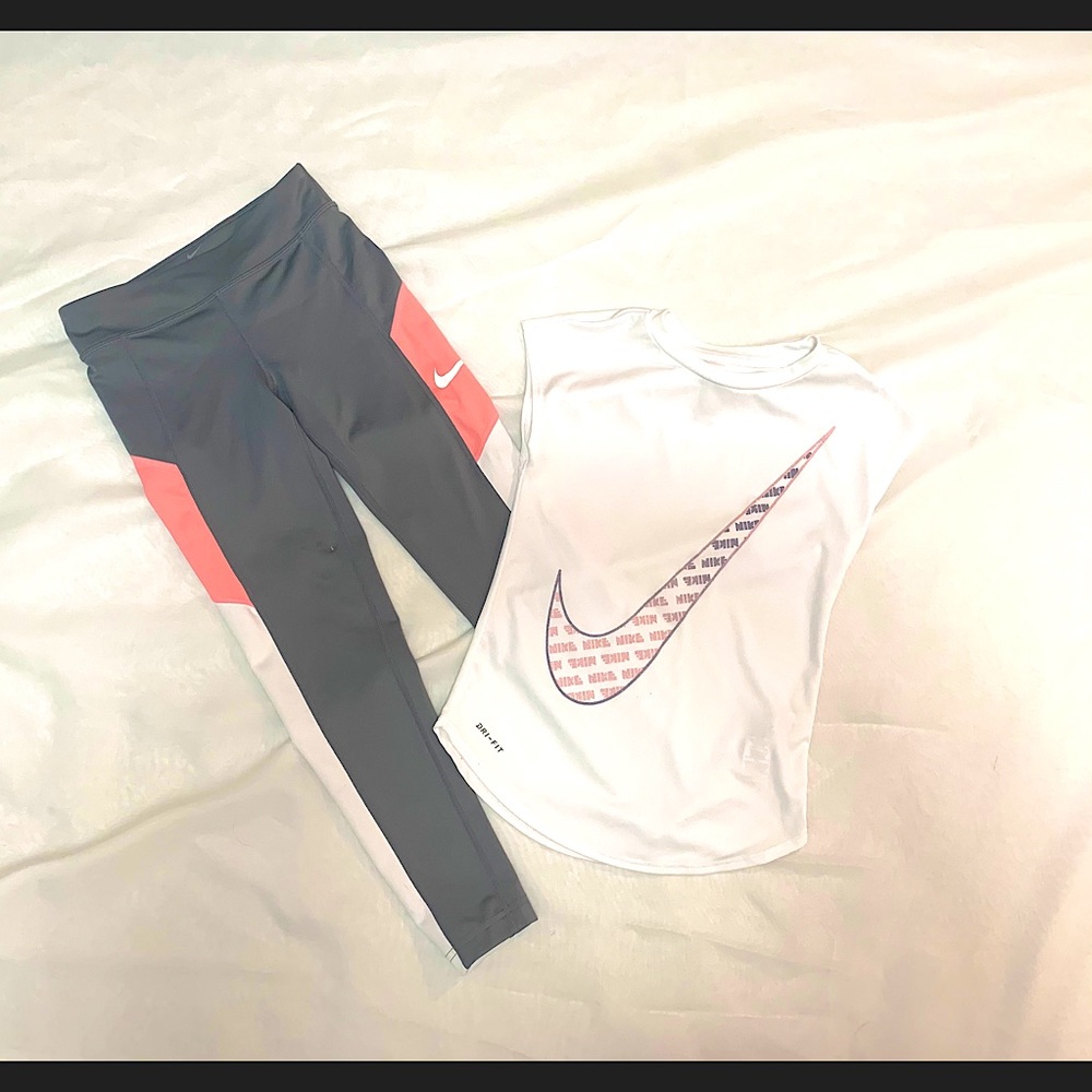 Size 6 Nike girls activewear outfit